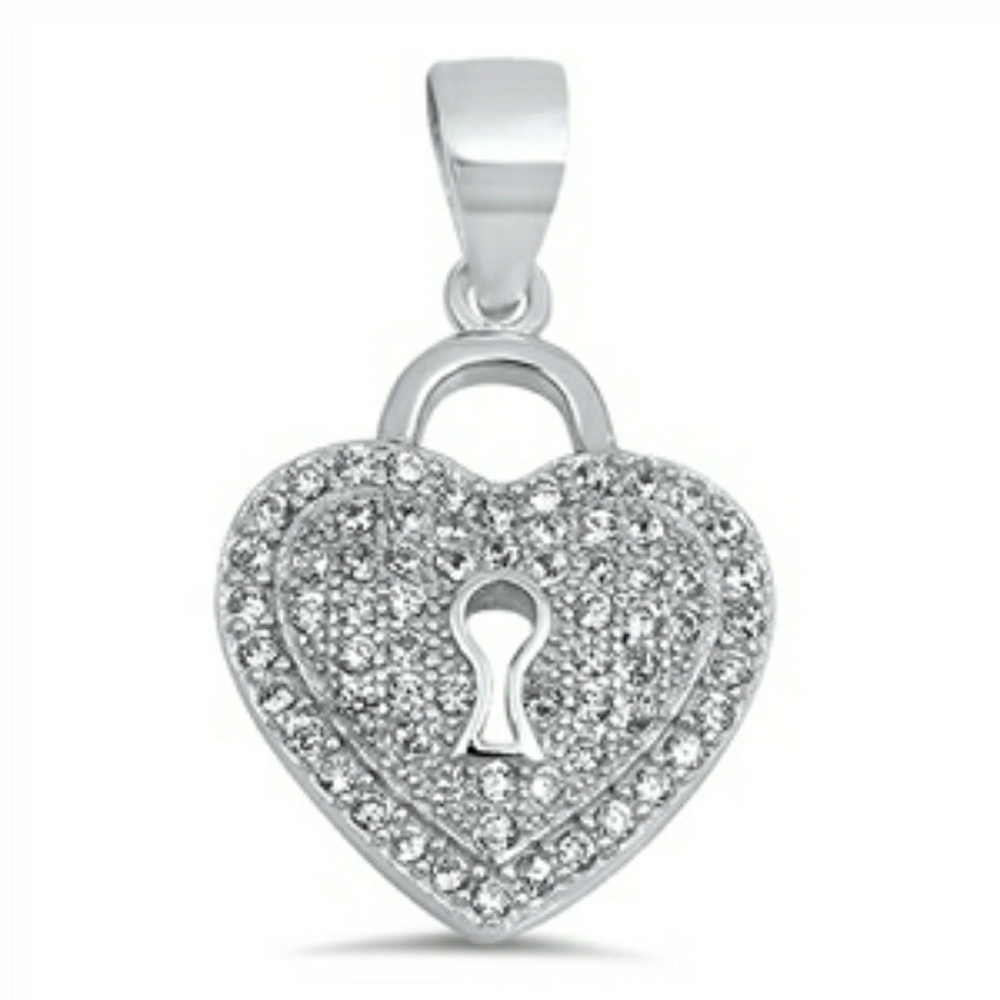 925 Sterling Silver Pendant W/ CZ